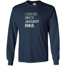 Legend Since January 1963 Shirt - 54th Birthday Gifts