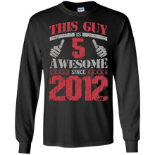 Vintage Born in 2012 5th Birthday Gifts 5 This Guy Awesome