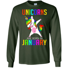 Unicorns Are Born In January Shirt - Dabbing Unicorn Shirt