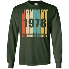 Retro January 1978 T-Shirt Vintage 40th Birthday Gift Shirt