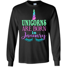 Unicorns are Born in January Shirt Unicorn Lover Birthday
