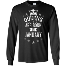 Women's Queens Are Born In January - Birthday Gift T-Shirt