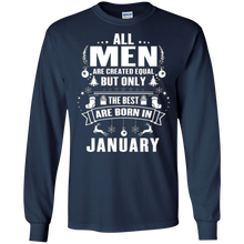 Mens The best man who was born in January T-shirt