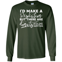 2018 Happy New Years Eve Funny Shirt, Resolution Food Donut