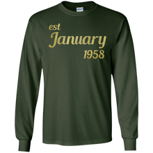 est January 1958 T-Shirt - 59th Birthday gift Tee