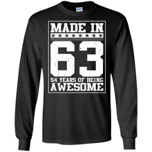 Birthday Gift For 54 Years Old 1963 Tee Shirt