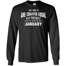 All Men are Created Equal Best Born January Birthday TShirt