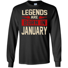 Legends Are Born In January T-Shirt - Birthday Perfect Gift