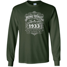 Awesome Since 1933 84th Birthday T Shirt 84 Years Old