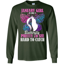 January Girl T-Shirt January Girl Is Like A Butterfly
