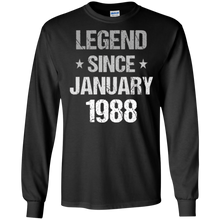 Legend Since January 1988 T-Shirt - 30th Birthday Gifts