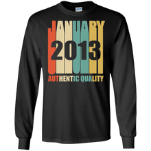 Retro January 2013 T-Shirt Vintage 5th Birthday Gift Shirt