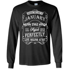 Legends Were Born In Jannuary 1961, 57th Birthday Gift Shirt