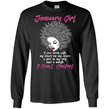 I'm a January Girl Shirt Funny Birthday T-Shirt for Women