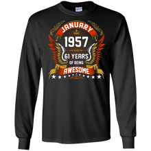 January 1957 61th Birthday 61 Years Old Gift T-Shirt