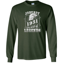 87 years 87th Birthday January 1931 Birth of Legend T-Shirt