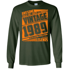 Legends Awesome are born Retro Vintage made in 1989 28th