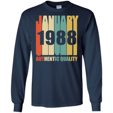 Retro January 1988 T-Shirt Vintage 30th Birthday Gift Shirt