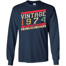 Men's Vintage 1974 T-Shirt 43th Birthday All Original Parts