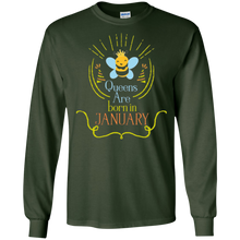 Queens Are Born In January Funny Honey Bee Novelty Shirt