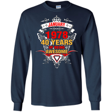 January 1978 40th Birthday 40 Years Old Gift T-Shirt