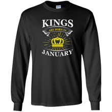 Kings Are Born In January Men's Birthday Gift