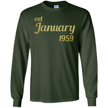 est January 1959 T-Shirt - 58th Birthday gift Tee