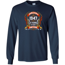 January 1947 71th Birthday 71 Years Old Gift T-Shirt