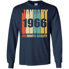 Retro January 1966 T-Shirt Vintage 52nd Birthday Gift Shirt