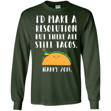 2018 Happy New Years Eve Funny Shirt, Resolution But Tacos