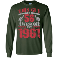 Vintage Born in 1961 56th Birthday Gifts 56 This Guy Awesome