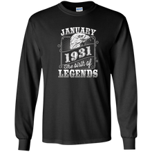 87 years 87th Birthday January 1931 Birth of Legend T-Shirt