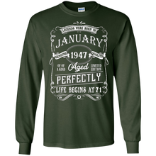 Legends Were Born In Jannuary 1947, 71th Birthday Gift Shirt