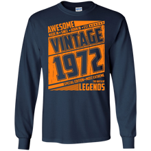 Legends Awesome are born Retro Vintage made in 1972 45th