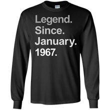 Legend Since January 1967 TShirt - 50th Birthday Gift Shirt