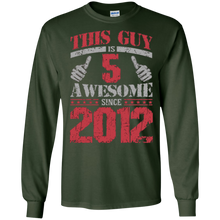 Vintage Born in 2012 5th Birthday Gifts 5 This Guy Awesome
