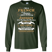Womens I'm A French Woman I Was Born In January T-Shirt