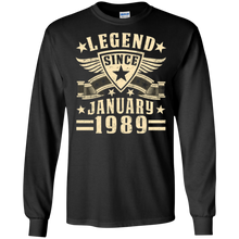 Legend Since January 1989 T-shirt 29th Birthday Gifts