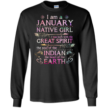 I Am A January Native Girl T-shirt Capricorn Indies Girl