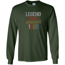 Legend Since January 1980 Shirt - 38th Birthday Gifts