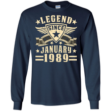 Legend Since January 1989 T-shirt 29th Birthday Gifts