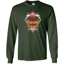 January 1975 43th Birthday 43 Years Old Gift T-Shirt