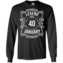 Legend Since January 1978 T-Shirt 40th Birthday