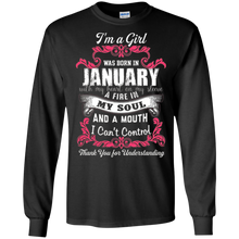 January Girl Shirt I Was Born With My Heart On My Sleeve