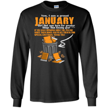 Women's I'm a Proud January Girl Funny Birthday T-Shirt