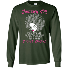 I'm a January Girl Shirt Funny Birthday T-Shirt for Women