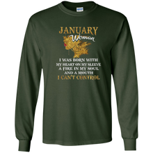 January Woman Cute Shir Born In January Birthday Gift
