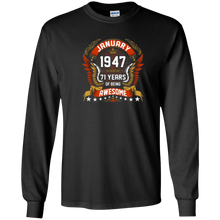 January 1947 71th Birthday 71 Years Old Gift T-Shirt