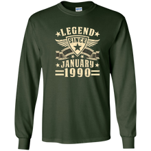 Legend Since January 1990 T-shirt 28th Birthday Gifts