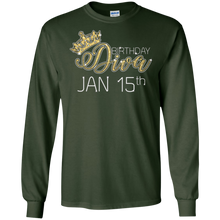 Birthday Diva on January 15th T-shirt Capricorn Pride